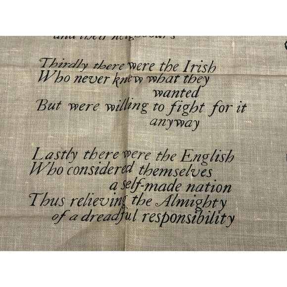 “As Others See Us” Linen tea towel By Linanne Made in U.K. 28 x 18 Diversity - Picture 12 of 14